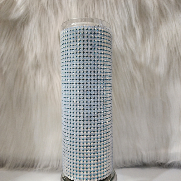 BRAND NEW DOUBLE WALL STAINLESS STEEL RHINESTONE TRAVEL TUMBER 20oz - Picture 1 of 5
